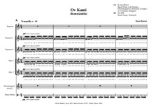 Ov Kami: For S solo, SSAA & SAATB with snare drum, chimes, gong and triangle by Hans Bakker