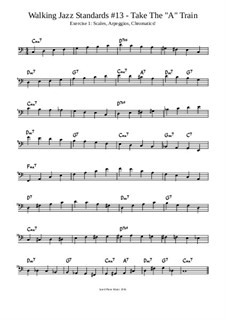 Take The 'A' Train Lesson: Exercise 1: Scales, Arpeggios and Chromatics by Jared Plane