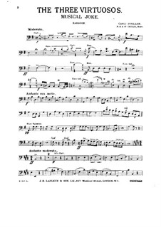 Three Virtuosos. Musical Joke: Bassoon part by Carli Zoeller