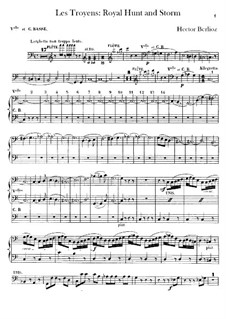 Les Troyens (The Trojans), H.133 Op.29: Act IV 'Royal Hunt and Storm' – cello and double bass parts by Hector Berlioz