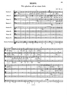 Wir glauben all' an einen Gott: Wir glauben all' an einen Gott by Johann Rudolf Ahle