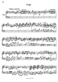 Fugue in B Flat Major: For a single performer by Johann Georg Albrechtsberger