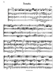 Sonata for String Quartet in A Flat Major: Full score by Johann Georg Albrechtsberger