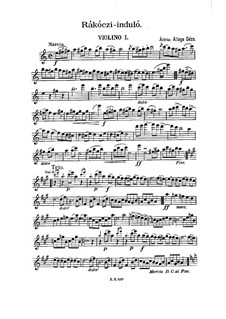 Rákóczi induló for Strings: Parts by Géza Allaga