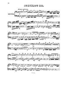 Concerto for Harpsichord and Strings No.3 in D Major, BWV 1054: Arrangement for piano four hands by Johann Sebastian Bach