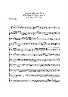 Complete set: Violin II part by Johann Sebastian Bach