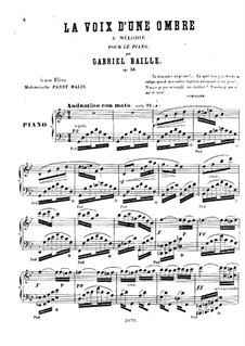 La Voix d'une Ombre, Op.38: La Voix d'une Ombre by Gabriel Baille