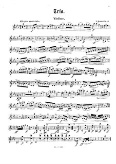 Piano Trio No.2, Op.20: Violin part by Woldemar Bargiel