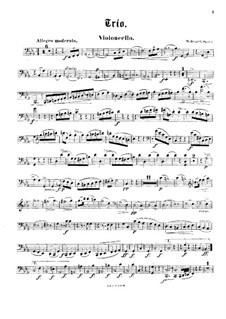 Piano Trio No.2, Op.20: Cello part by Woldemar Bargiel