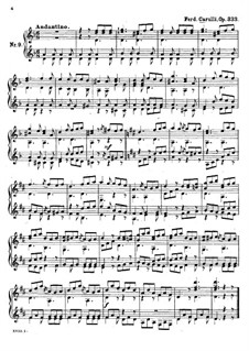 Eighteen Very Easy Pieces for Beginners, Op.333: Book II, No.9, for two guitars by Ferdinando Carulli