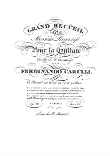 Eighteen Very Easy Pieces for Beginners, Op.333: Book I, for guitar by Ferdinando Carulli