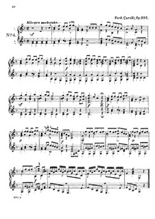 Eighteen Very Easy Pieces for Beginners, Op.333: Book II, No.4, for two guitars by Ferdinando Carulli