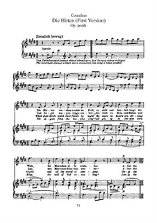 Christmas Songs, Op.8: Nr.2 Die Hirten (Erste Fassung) by Peter Cornelius