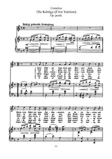 Christmas Songs, Op.8: Nr.3 Die Könige (Erste Fassung) by Peter Cornelius