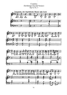 Christmas Songs, Op.8: Nr.3 Die Könige (Second Fassung) by Peter Cornelius