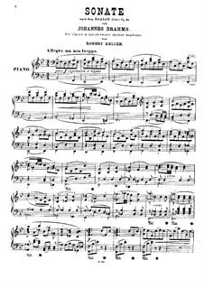 String Sextet No.1 in B Flat Major, Op.18: Version for piano by Johannes Brahms