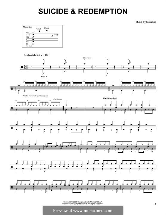 Suicide & Redemption: Drum set by Metallica