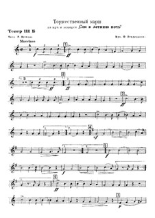 Wedding March: For wind band – parts by Felix Mendelssohn-Bartholdy