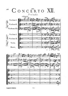 Concerto Grosso No.12: Full score by Arcangelo Corelli