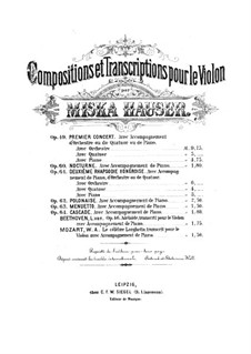 Menuetto, Op.63: Menuetto by Miska Hauser