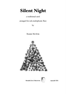 Solo instrument version (various): For flute by Franz Xaver Gruber