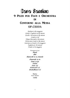 9 Pieces of Contour at the Mass for Wind Instruments and Orchestra, CS004: 9 Pieces of Contour at the Mass for Wind Instruments and Orchestra by Santino Cara