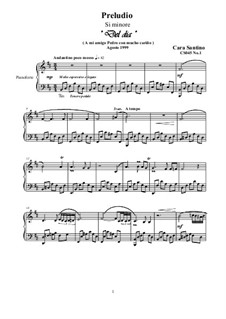 Two Preludes for Piano, CS045: Two Preludes for Piano by Santino Cara