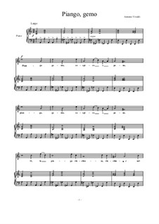 Piango, gemo sospiro e peno...: A Minor by Antonio Vivaldi