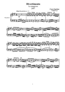 Entertainment and Romance for Piano, CS106: Entertainment and Romance for Piano by Santino Cara