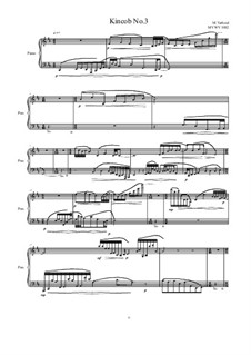 Kincob No.3 for piano, MVWV 1082: Kincob No.3 for piano by Maurice Verheul