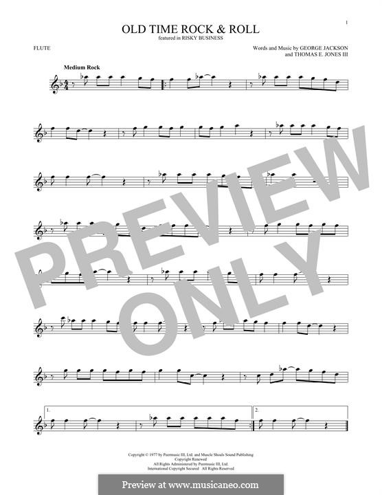 Old Time Rock and Roll: For flute by George E. Jackson, Thomas Jones III