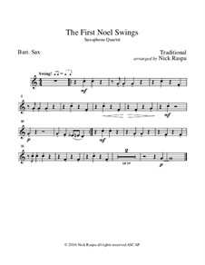 Swings: For wind quartet – baritone saxophone part by folklore