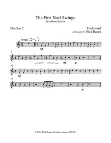 Swings: For wind quartet – alto sax 2 part by folklore