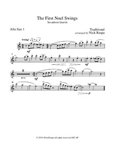 Swings: For wind quartet – alto sax 1 part by folklore