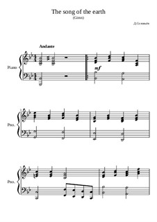 The song of the earth: The song of the earth by Dmitri Solovyov