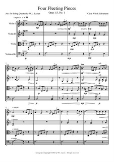 Four Fleeting Pieces: Four Fleeting Pieces by Clara Schumann