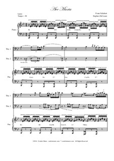 Trio version: For trombone duet and piano by Franz Schubert