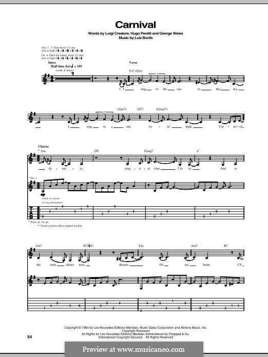 Carnival: For guitar with tab by Tori Amos