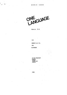 One Language: One Language by Bonia Shur