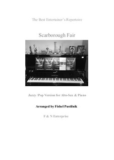 Scarborough Fair: For alto sax and piano by folklore
