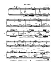 Kincob No.6 for piano, MVWV 1086: Kincob No.6 for piano by Maurice Verheul