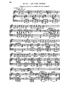 No.30 Behold, and See if There be Any Sorrow: Piano-vocal score by Georg Friedrich Händel