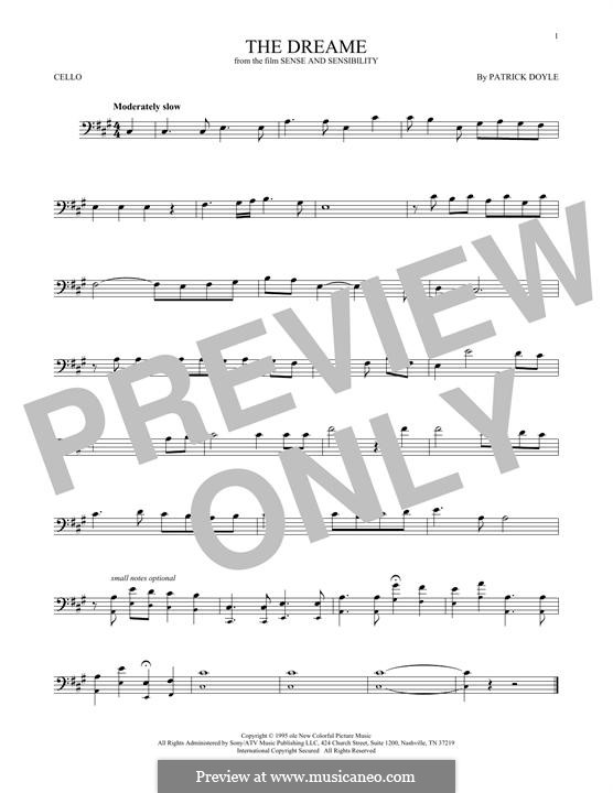 The Dreame (from Sense and Sensibility): For cello by Patrick Doyle