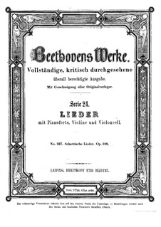 Twenty-Five Scottish Songs, Op.108: Complete set by Ludwig van Beethoven