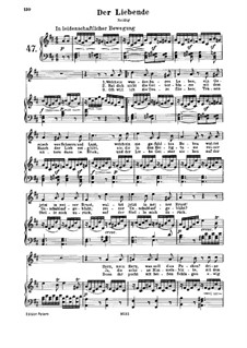 Der Liebende, WoO 139: Piano score vocal part by Ludwig van Beethoven