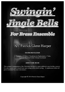 Ensemble version: For brass ensemble by James Lord Pierpont