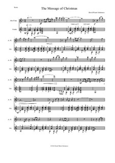 The Message of Christmas: For alto flute and guitar by David W Solomons