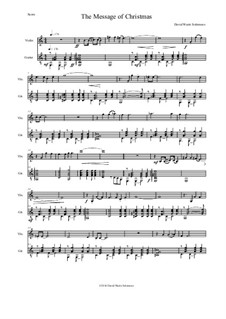 The Message of Christmas: For violin and guitar by David W Solomons