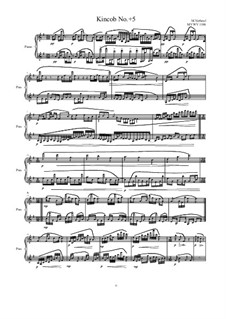 Kincob No.+5 for piano, MVWV 1106: Kincob No.+5 for piano by Maurice Verheul