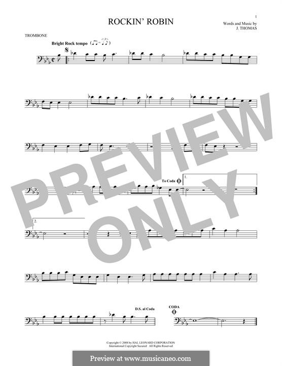 Rockin' Robin: For trombone by John Thomas